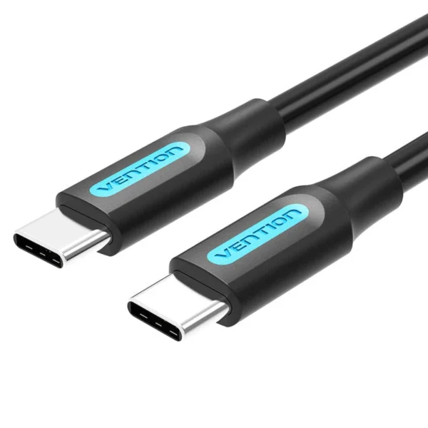Vention 0.5M USB 2.0 Type-C to Type-C PVC Charging & Data Cable-Black