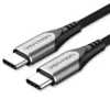 Vention 0.5M USB 2.0 Type-C to Type-C Cable with Sturdy Aluminum Alloy Connectors-Gray