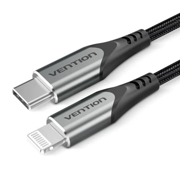 Vention 1.5M (MFI Certified) USB 2.0 Type-C to Lightning Cable with Aluminum Alloy Housing-Gray