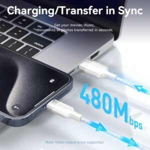 Vention 2M 6A USB 2.0 A Male to USB-C Male Cable – Aluminum Alloy Casing-White