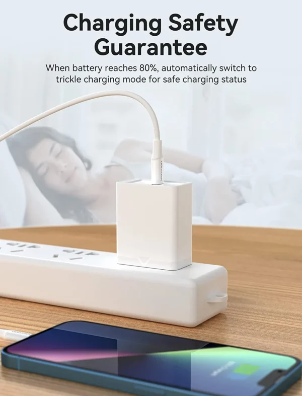 Vention 20W USB-C Single Port Wall Charger–US Plug White - Image 14