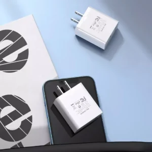 Vention 20W USB-C Single Port Wall Charger–US Plug White