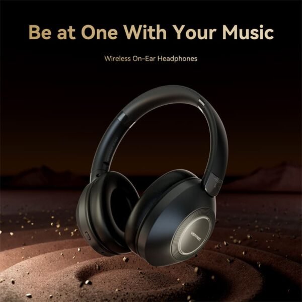 Vention SoundMate Wireless On-Ear Audio Headphones-Black - Image 2