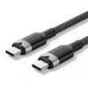 Vention 2M 5A USB 2.0 Type-C to Type-C Cable with Aluminum Alloy Connectors – High-Speed Charging-Black