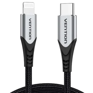 Vention 1.5M (MFI Certified) USB 2.0 Type-C to Lightning Cable with Aluminum Alloy Housing-Gray
