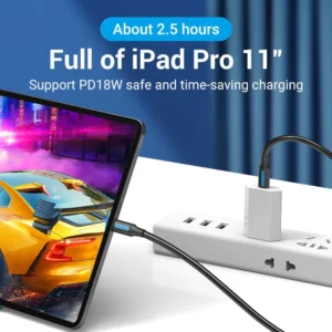 Vention 0.5M USB 2.0 Type-C to Type-C PVC Charging & Data Cable-Black