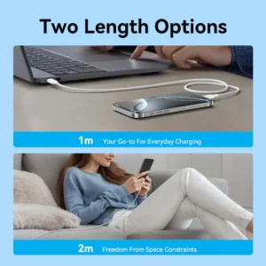 Vention 2M 5A USB 2.0 Type-C to Type-C Cable with Aluminum Alloy Connectors – High-Speed Charging-Black