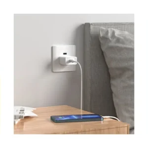 Vention 20W USB-C Single Port Wall Charger–US Plug White