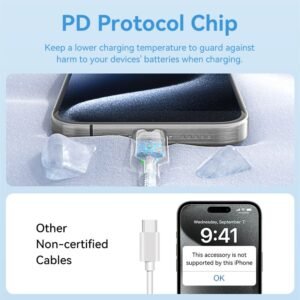 Vention 1M 3A USB 2.0 Type-C to Type-C Charging Cable with Durable Aluminum Alloy Housings-White
