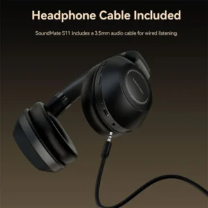 Vention SoundMate Wireless On-Ear Audio Headphones-Black