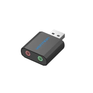 Vention Compact Metal USB Sound Card – Black Shell