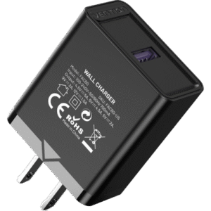 Vention 22.5W Single-Port USB Wall Charger – Black