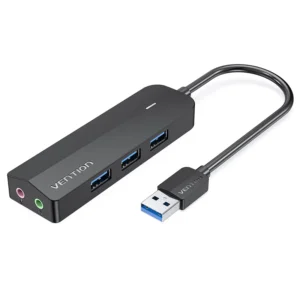 Vention MultiPort USB 3.0 Hub – 6-in-1-Black