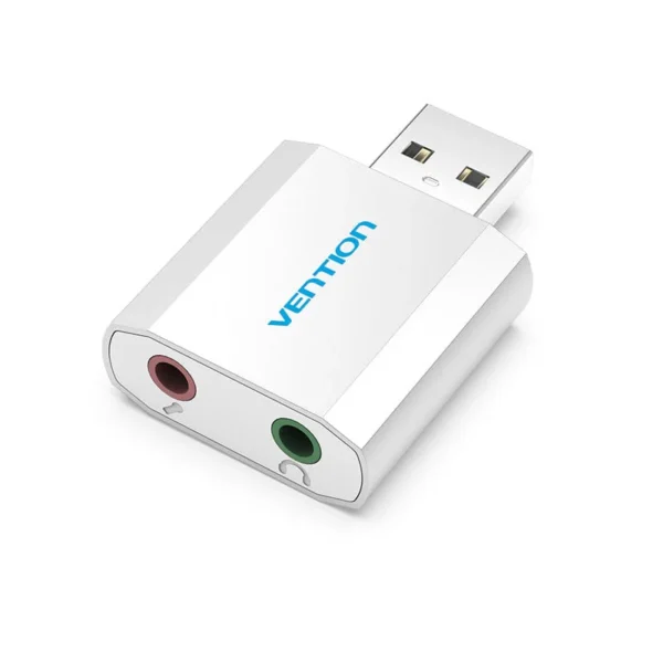 Vention Metal USB Audio Adapter – Silver