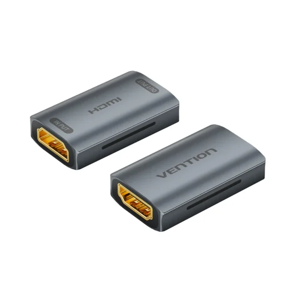 Vention Premium HDMI Coupler with Signal Amplification – Gray Alloy