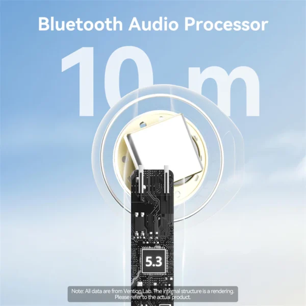 Vention EIF E07 True Wireless Bluetooth Earbuds (TWS)-Beige - Image 9