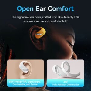 Vention OpenBeat O12 Wireless Open-Ear Bluetooth Earbuds-Black