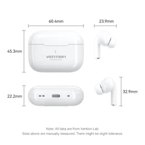 Vention TWS Bluetooth Earbuds - White
