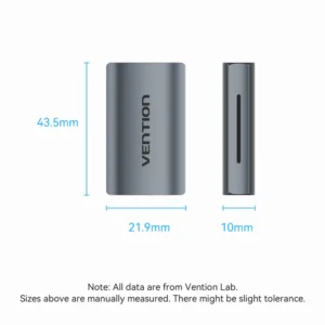 Vention Premium HDMI Coupler with Signal Amplification – Gray Alloy