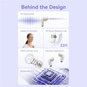 Vention EIF E07 True Wireless Bluetooth Earbuds (TWS)-Beige