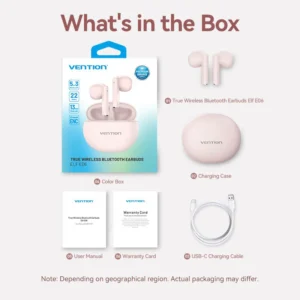 Vention EIF E06 True Wireless Bluetooth Earbuds - White
