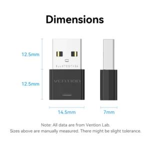 Vention Wireless USB Bluetooth Receiver-Black