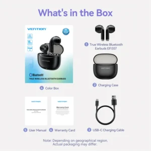 Vention EIF E07 True Wireless Bluetooth Earbuds (TWS)-Beige