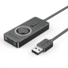 Vention 0.15M USB External Sound Card with Volume Control ABS Type-Black