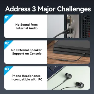 Vention 0.25M USB Stereo Sound Adapter-Black