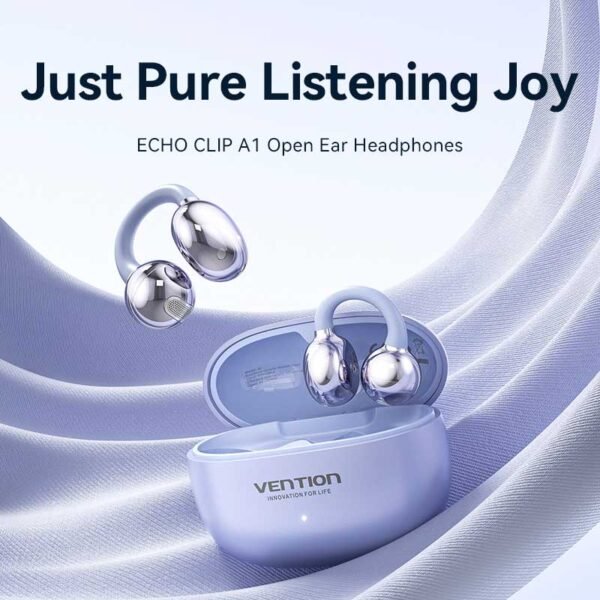 Vention EchoClip A1 Open-Ear Earbuds – Voilet - Image 2