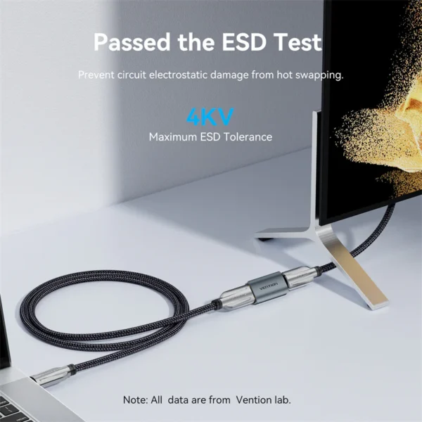 Vention Premium HDMI Coupler with Signal Amplification – Gray Alloy - Image 6