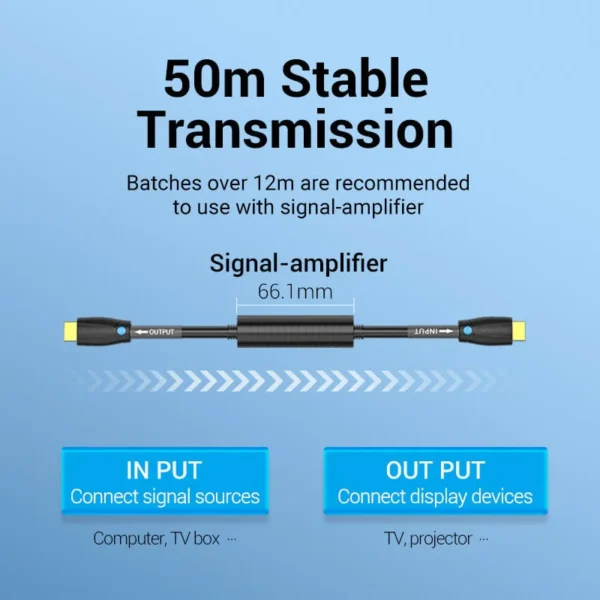 Vention 10M Durable 4K HDMI Cable for Engineering Projects – Black - Image 6