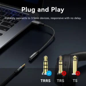 Vention 0.25M USB Stereo Sound Adapter-Black