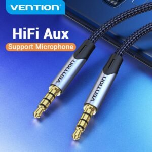 Vention 0.5M Dual 3.5mm Jack Audio Connector Cable-Gray