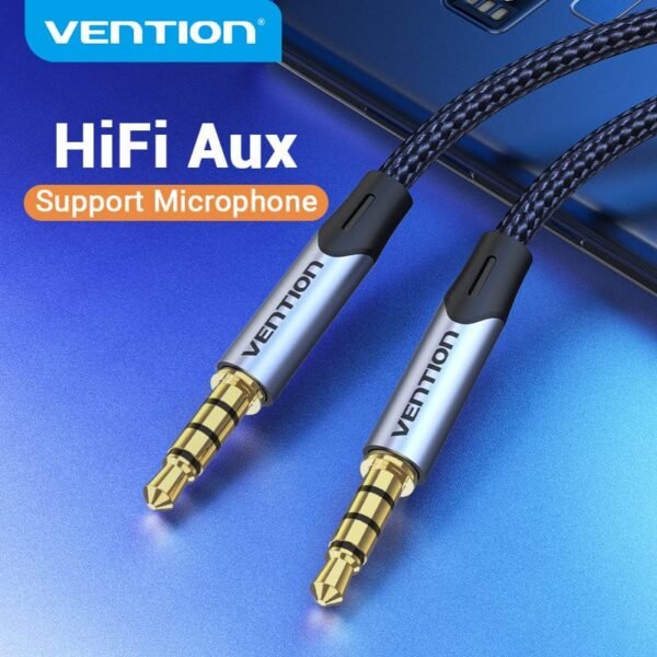 Vention 1.5M Dual 3.5mm Jack Audio Connector Cable-Gray - Image 7