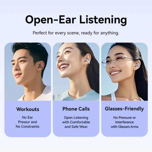 Vention EchoClip A1 Open-Ear Earbuds – Voilet - Image 5