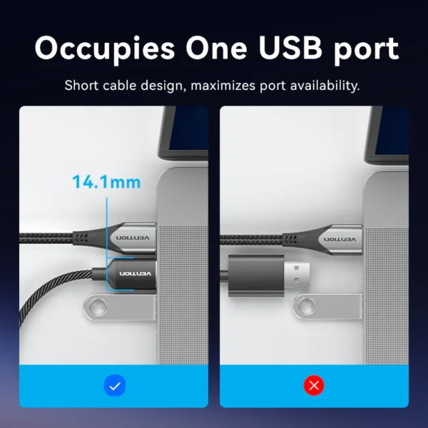 Vention 0.25M USB Stereo Sound Adapter-Black - Image 10